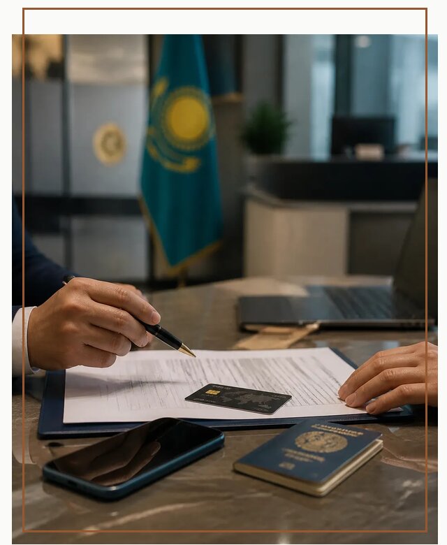 Открытие счета и банковской карты в Казахстане в Салехарде